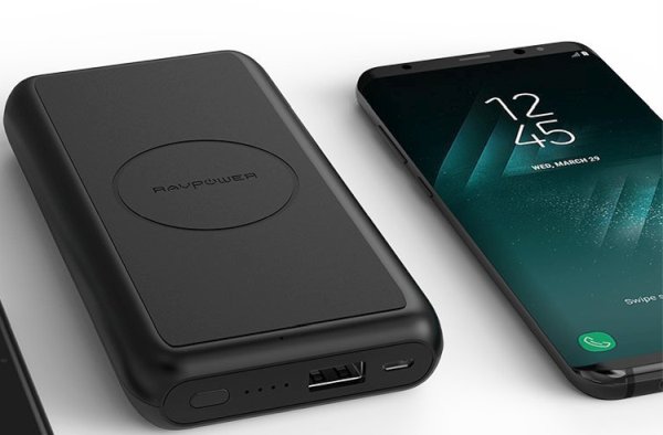 Qi wireless portable charger for Samsung S10, S9+